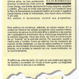 Artículo Julio Rodríguez
